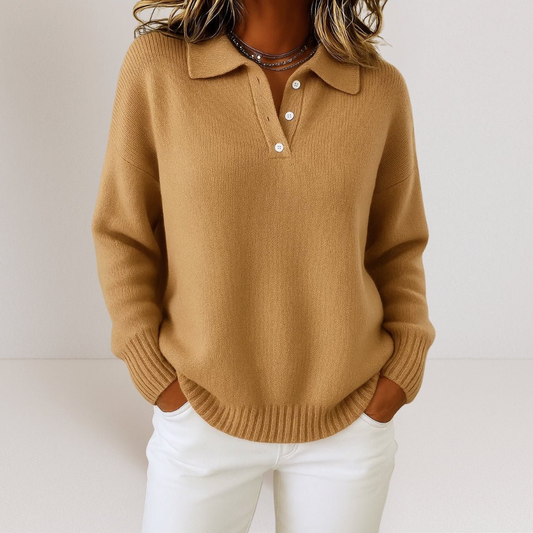 Maglione con Colletto Polo da Donna