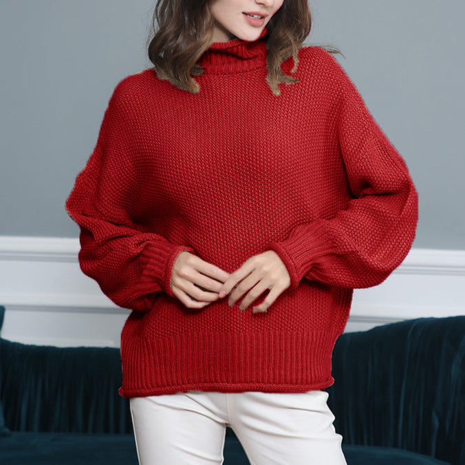 Halen - Maglione in maglia ampio a maniche lunghe con collo alto