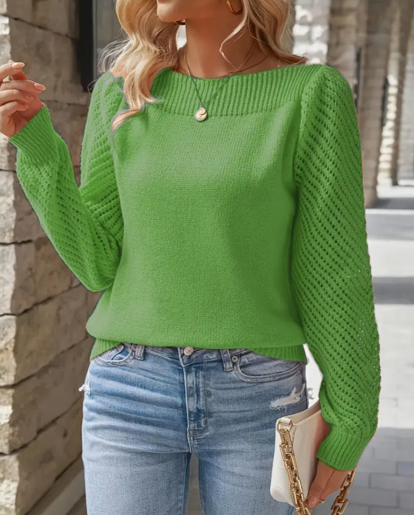 Samantha - Maglione Casual in Maglia Caldo