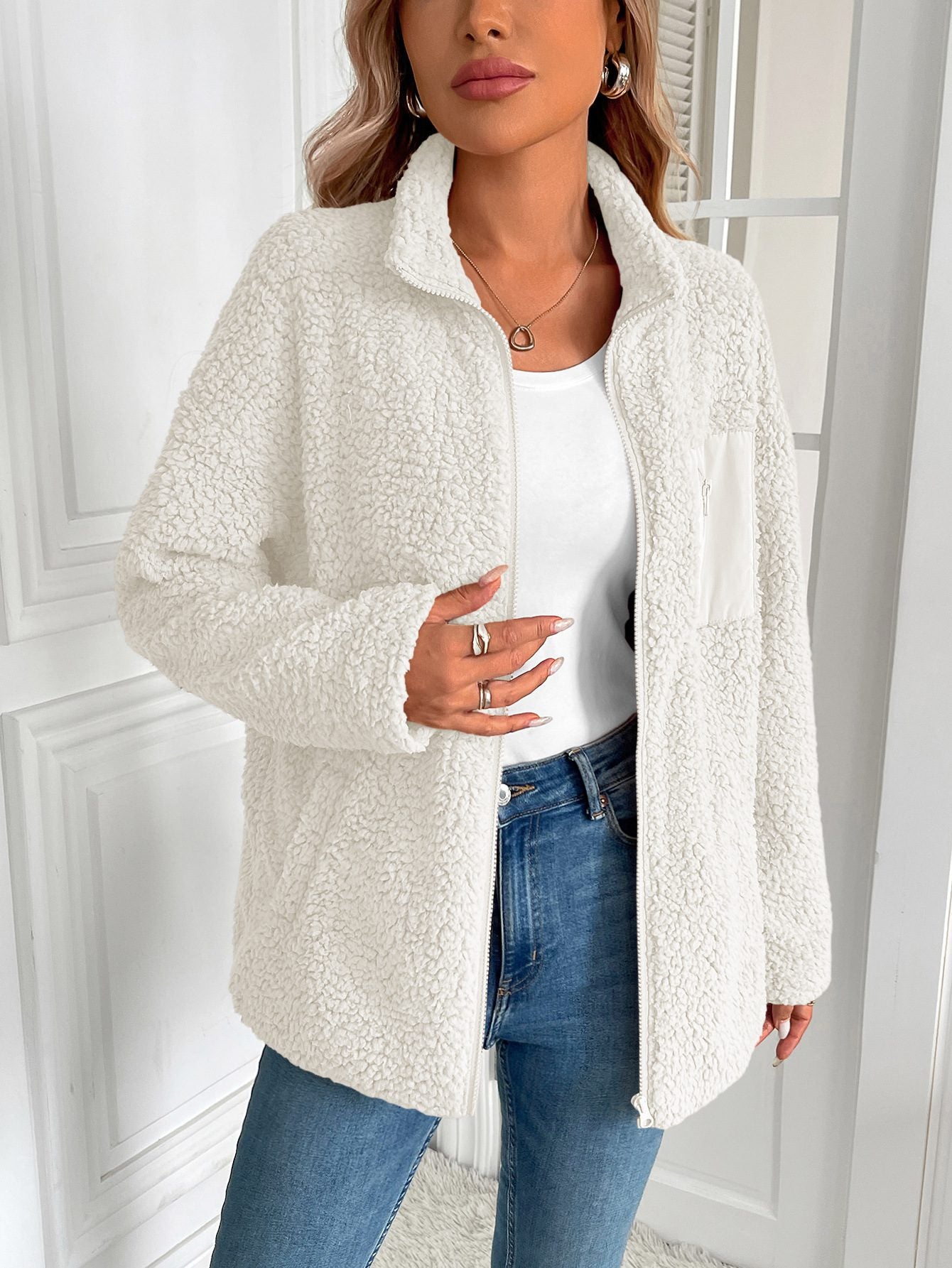 Tierra - Giacca calda in sherpa fleece