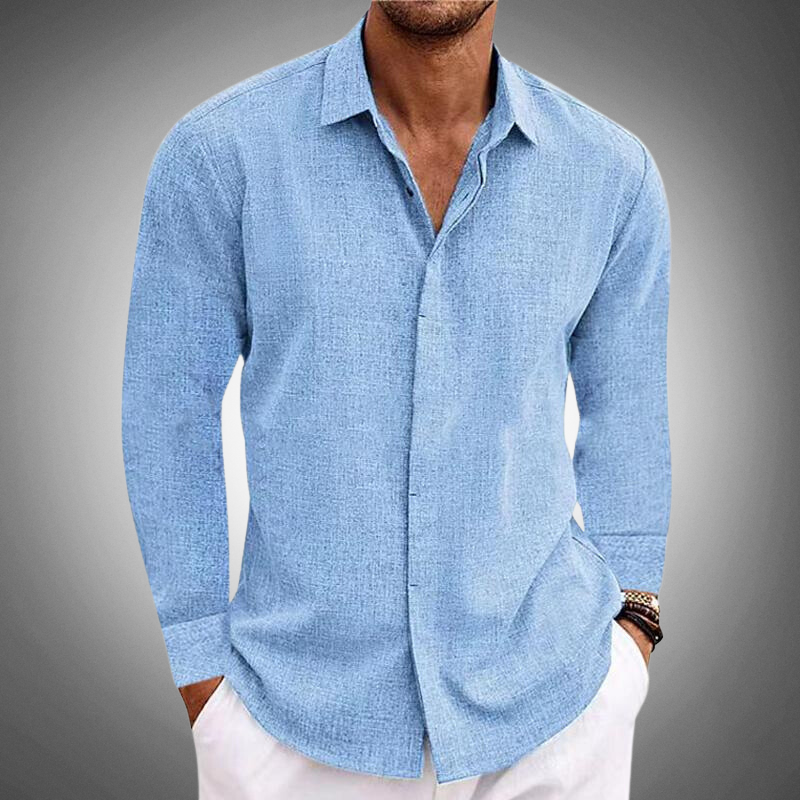 Gabe - Camicia classica a maniche lunghe con bottoni