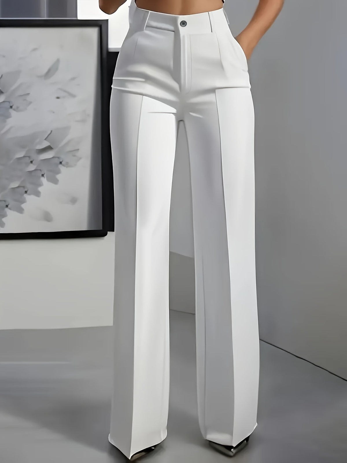 Pantaloni Sartoriali da Donna a Vita Alta