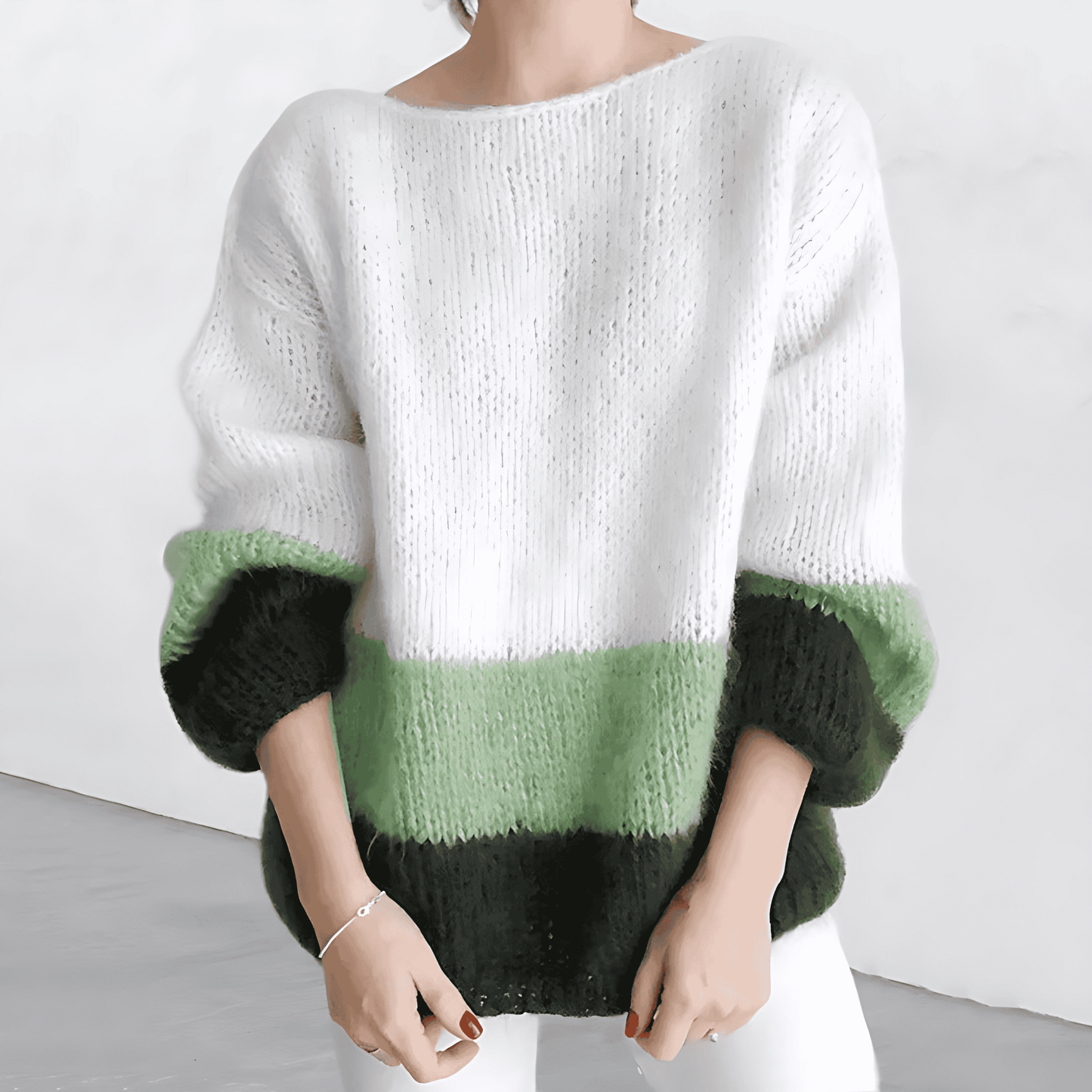 Clarinda - Maglione caldo in maglia chunky dallo stile moderno