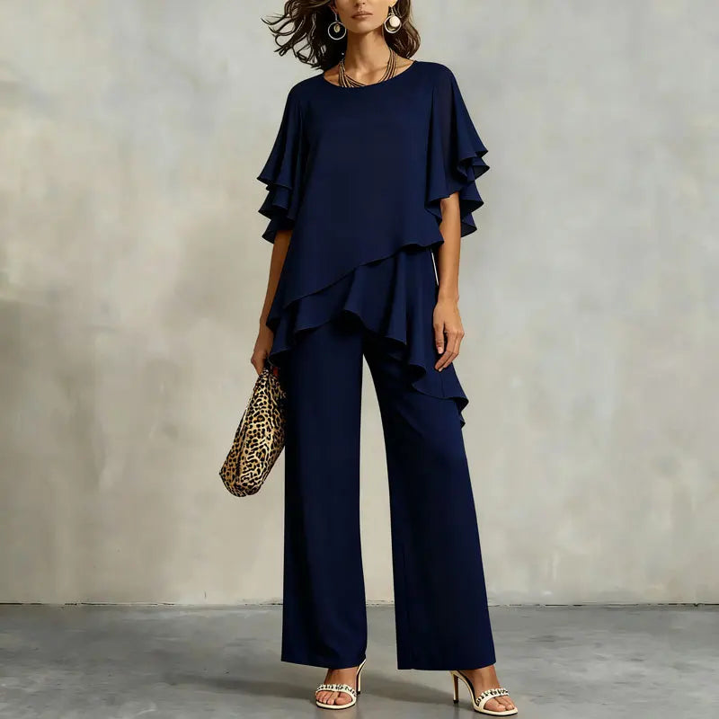 Completo da Donna con Pantaloni dal Taglio Rilassato
