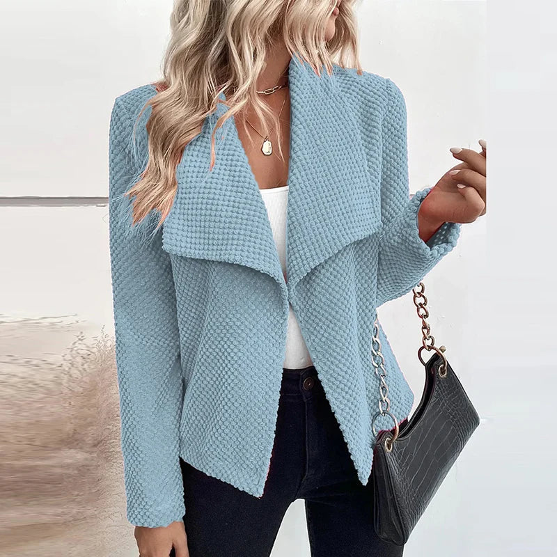 Jelly - Blazer Lavorato a Maglia a Nido d’Ape Stiloso