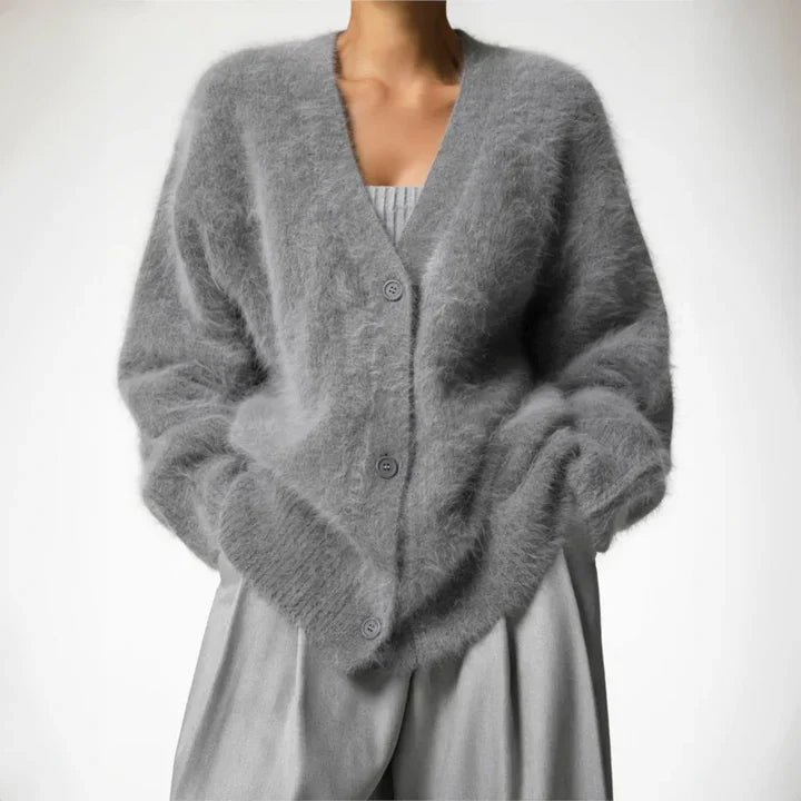 Esther - Cardigan in cashmere con scollo a V