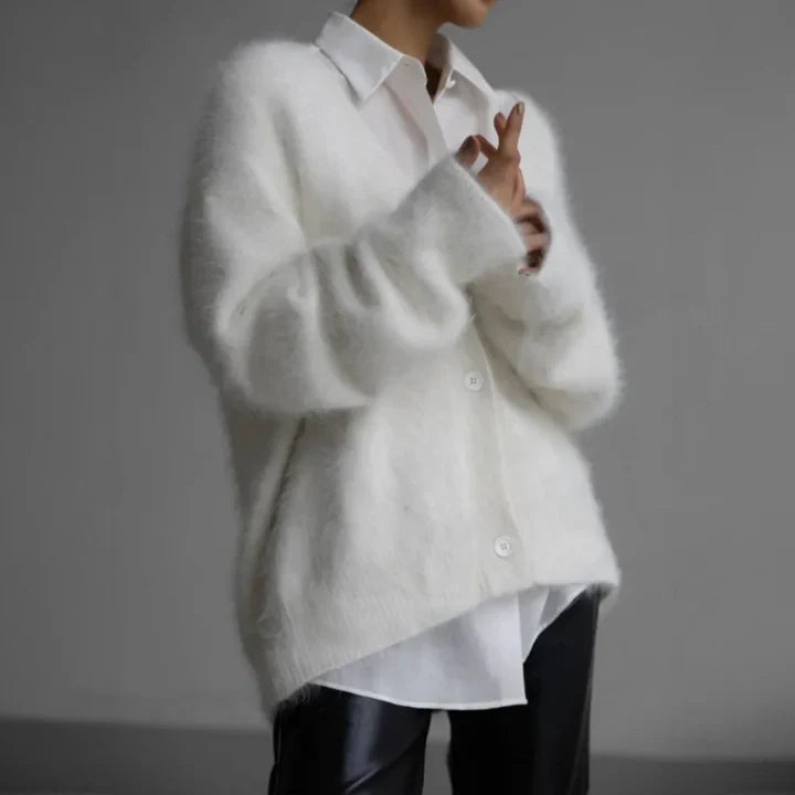 Maida - Cardigan in cashmere con scollo a V