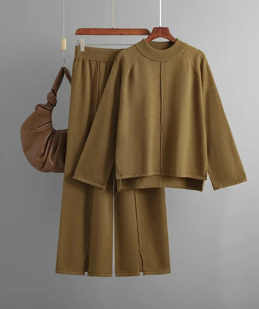 Jaelyn - Set caldo con maglione e pantaloni dallo stile morbido