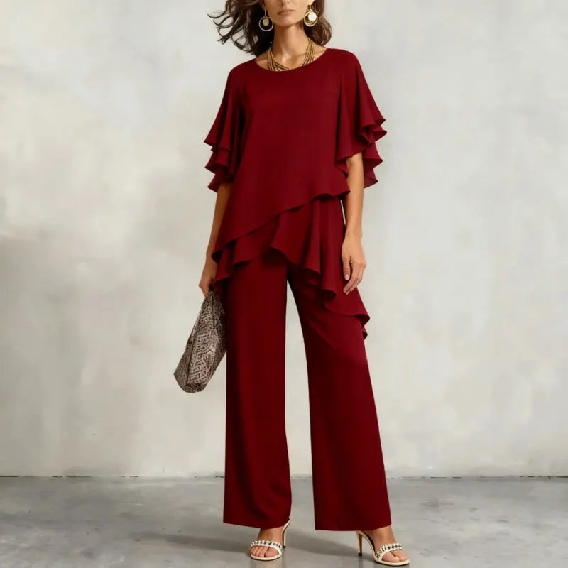 Completo da Donna con Pantaloni dal Taglio Rilassato