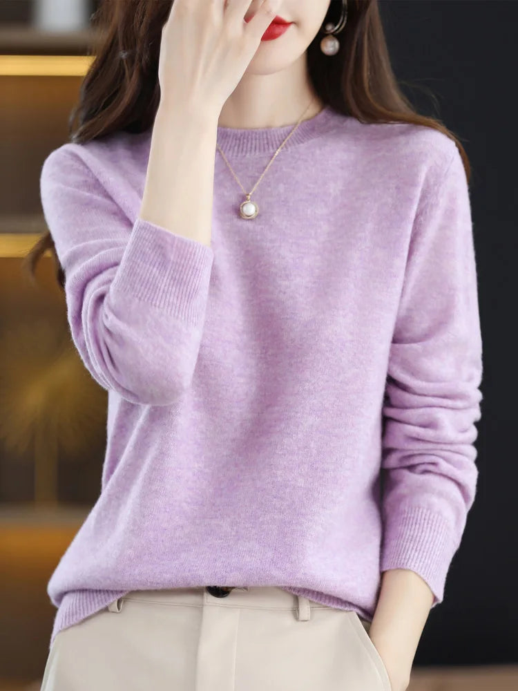 Collins - Maglione casual a collo rotondo