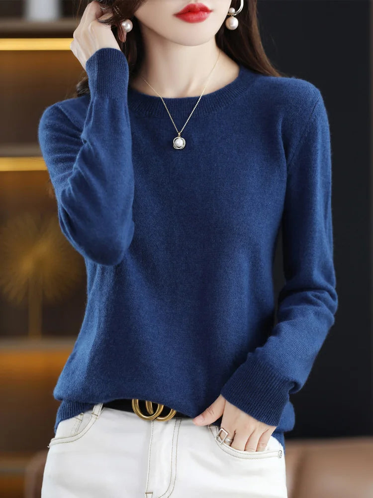 Collins - Maglione casual a collo rotondo