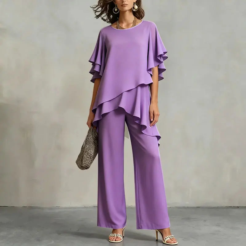 Completo da Donna con Pantaloni dal Taglio Rilassato