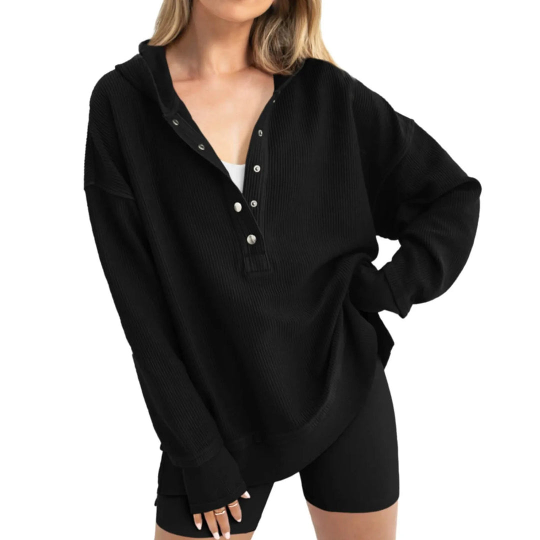 Ariah - Maglione Casual a Maglia Larga con Cappuccio