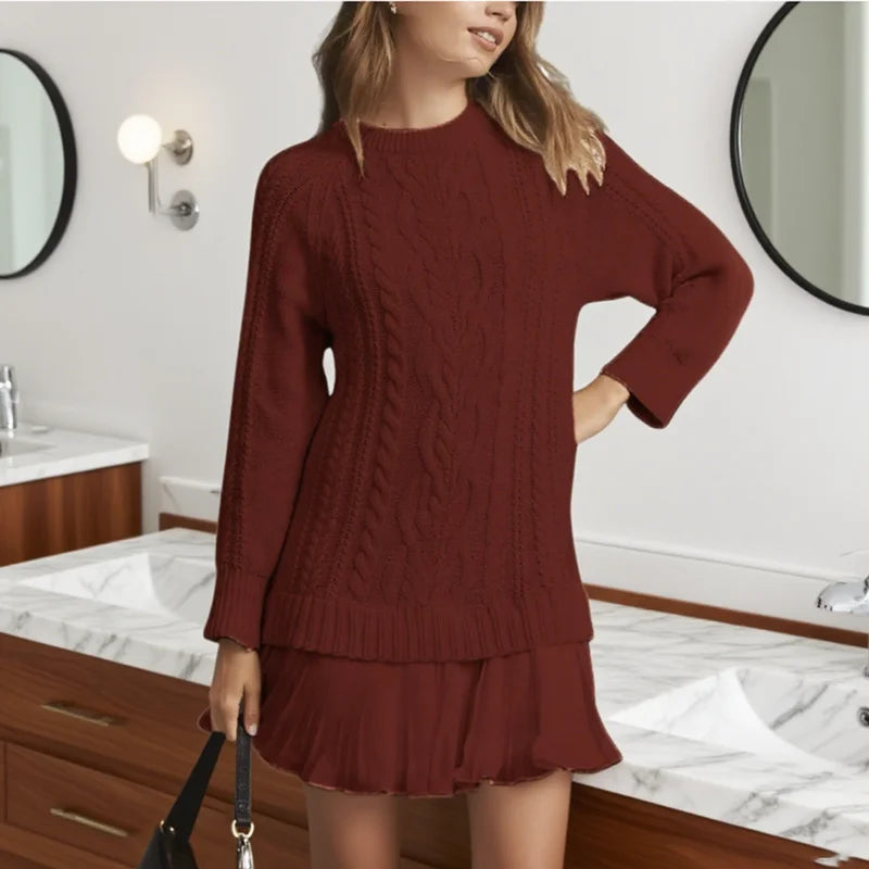 Verena - Abito elegante lavorato a maglia, caldo