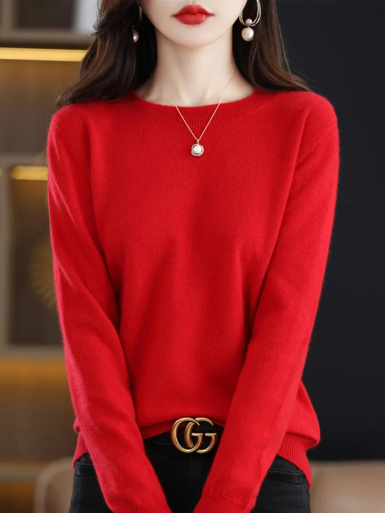 Collins - Maglione casual a collo rotondo