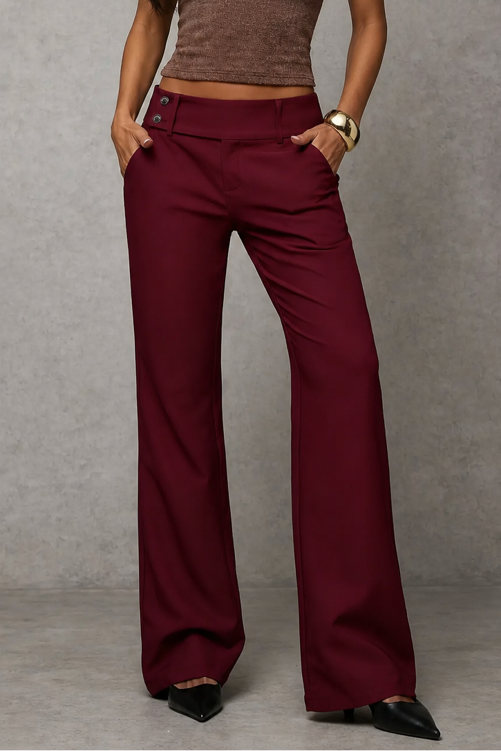 Pantaloni Sartoriali da Donna a Gamba Larga