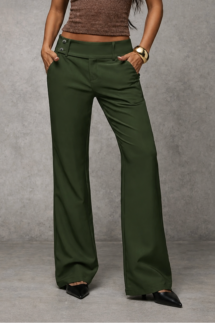 Pantaloni Sartoriali da Donna a Gamba Larga