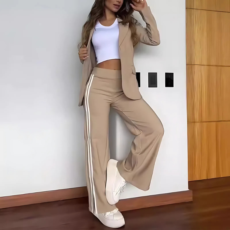 Mabel - Elegante e comodo set di blazer e pantaloni