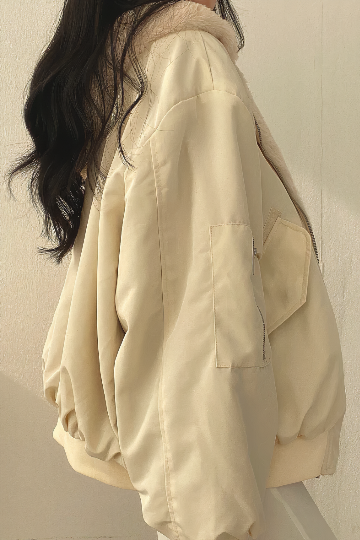 Cappotto invernale con cappuccio in cashmere - Vesper
