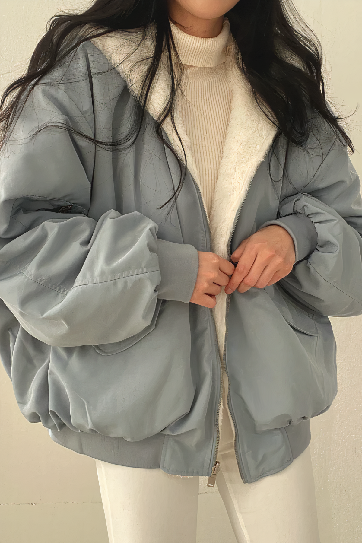Cappotto invernale in cashmere con cappuccio- Vesper