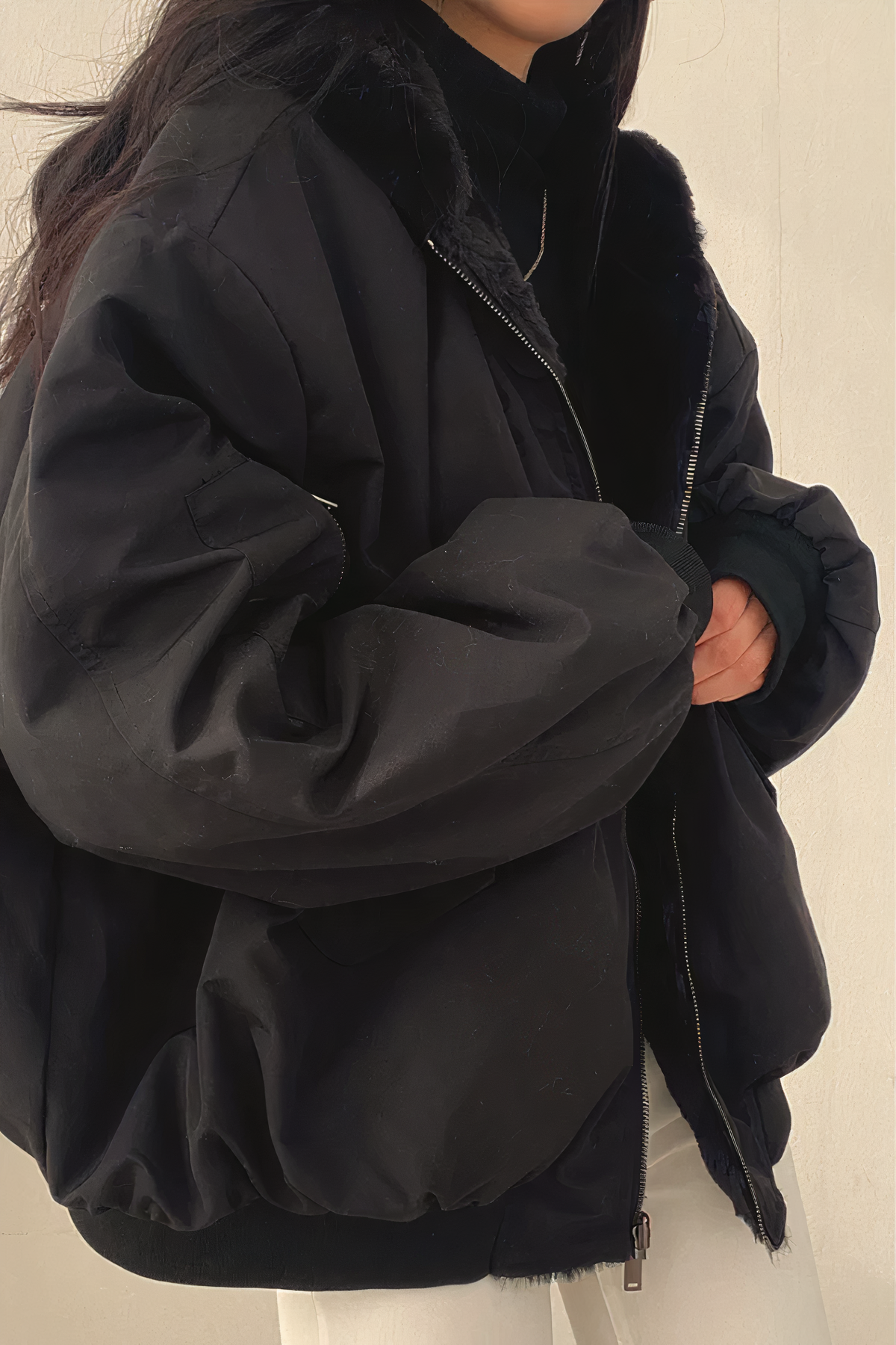 Cappotto invernale in cashmere con cappuccio- Vesper