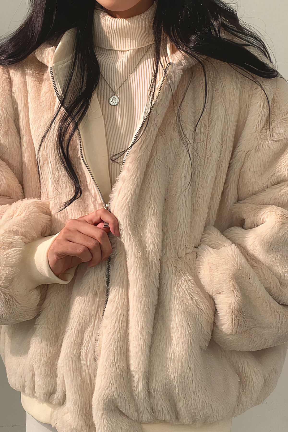 Cappotto invernale in cashmere con cappuccio- Vesper