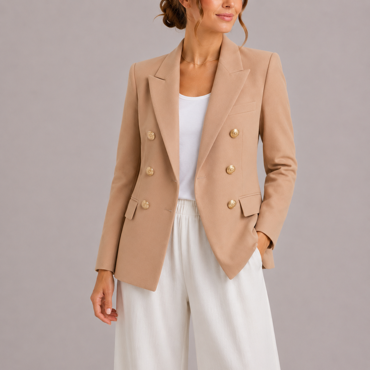 Blazer Sartoriale Doppiopetto da Donna