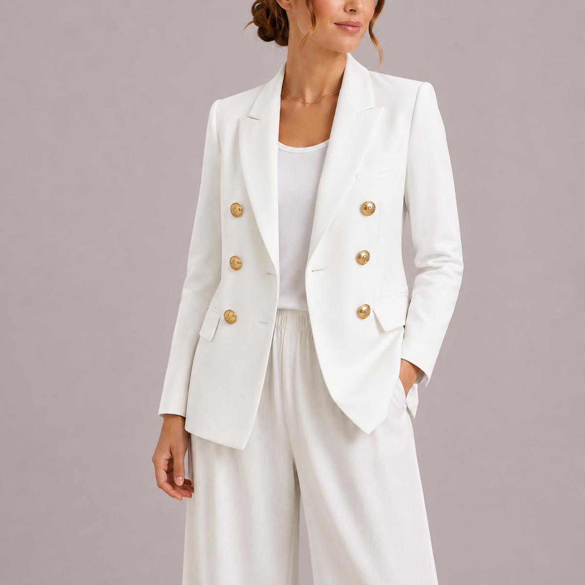 Blazer Sartoriale Doppiopetto da Donna