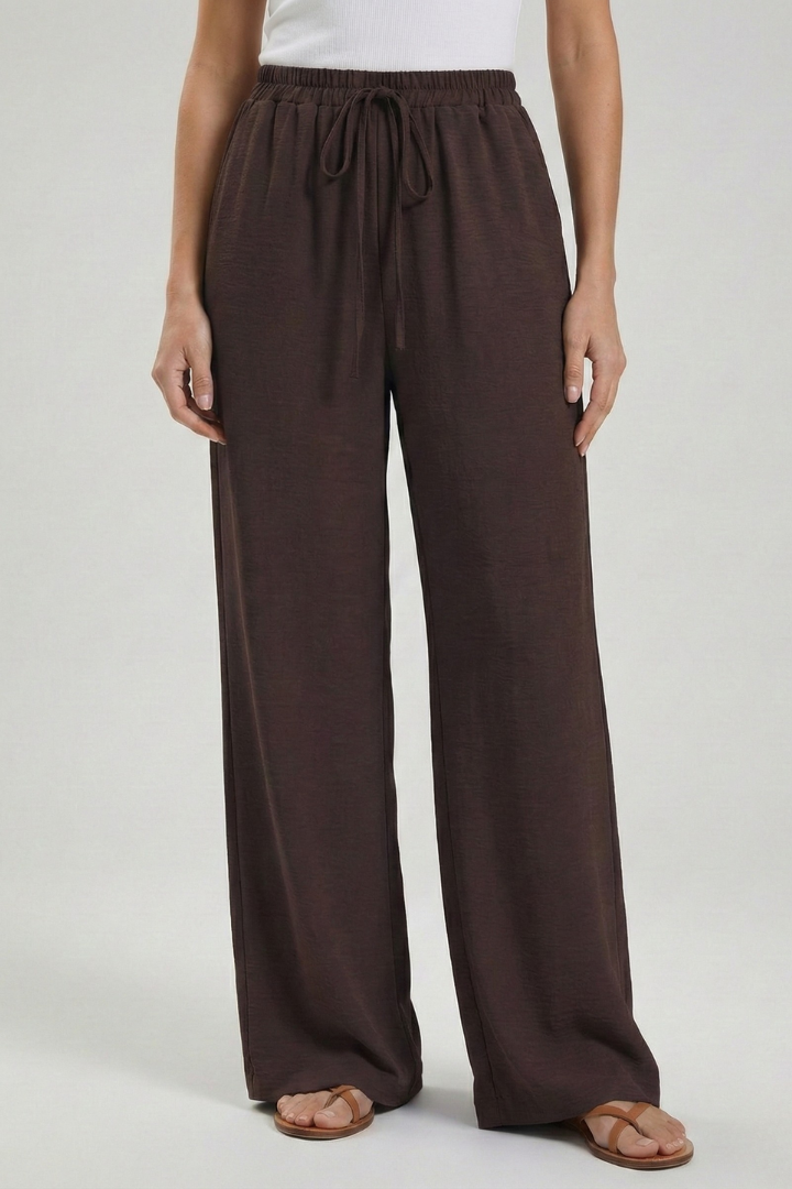 Pantaloni Palazzo con Coulisse da Donna