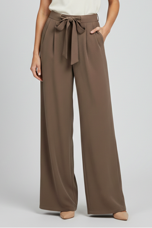 Pantaloni Palazzo a Gamba Larga da Donna