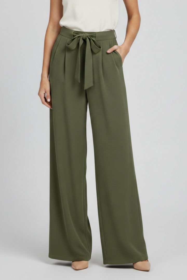 Pantaloni Palazzo a Gamba Larga da Donna