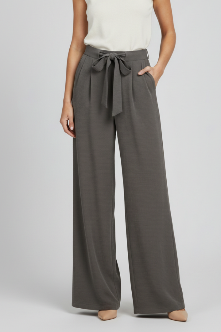 Pantaloni Palazzo a Gamba Larga da Donna