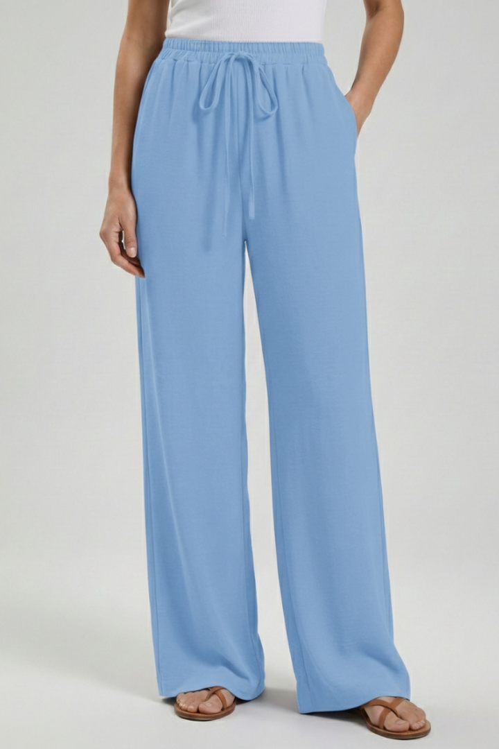 Pantaloni Palazzo con Coulisse da Donna