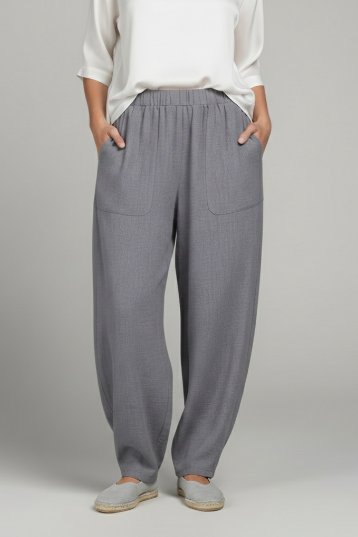 Pantaloni Casual con Vita Elasticizzata da Donna