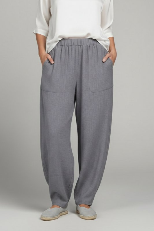 Pantaloni Casual con Vita Elasticizzata da Donna
