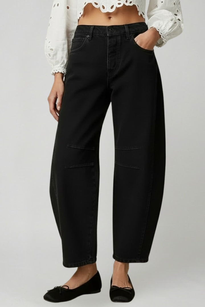 Jeans Stretch a Gamba Larga da Donna
