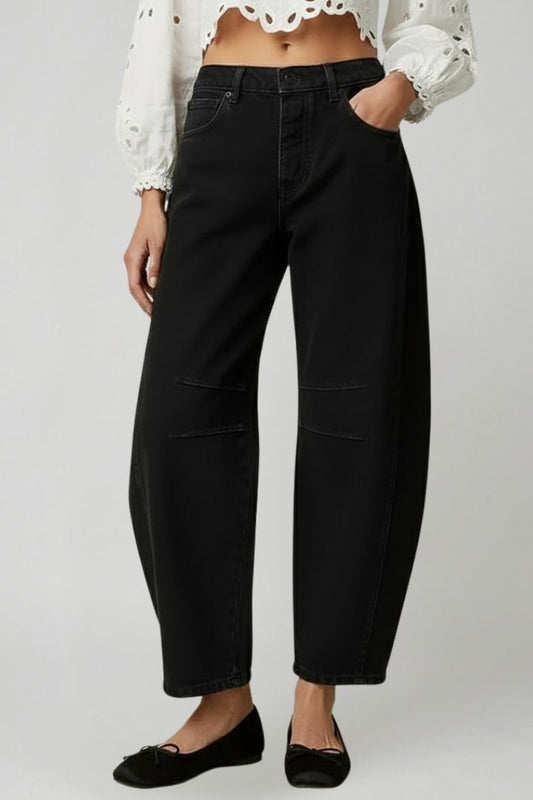 Jeans Stretch a Gamba Larga da Donna