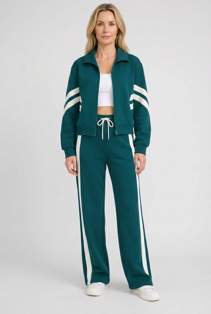 Tuta Sportiva da Donna con Chiusura a Zip