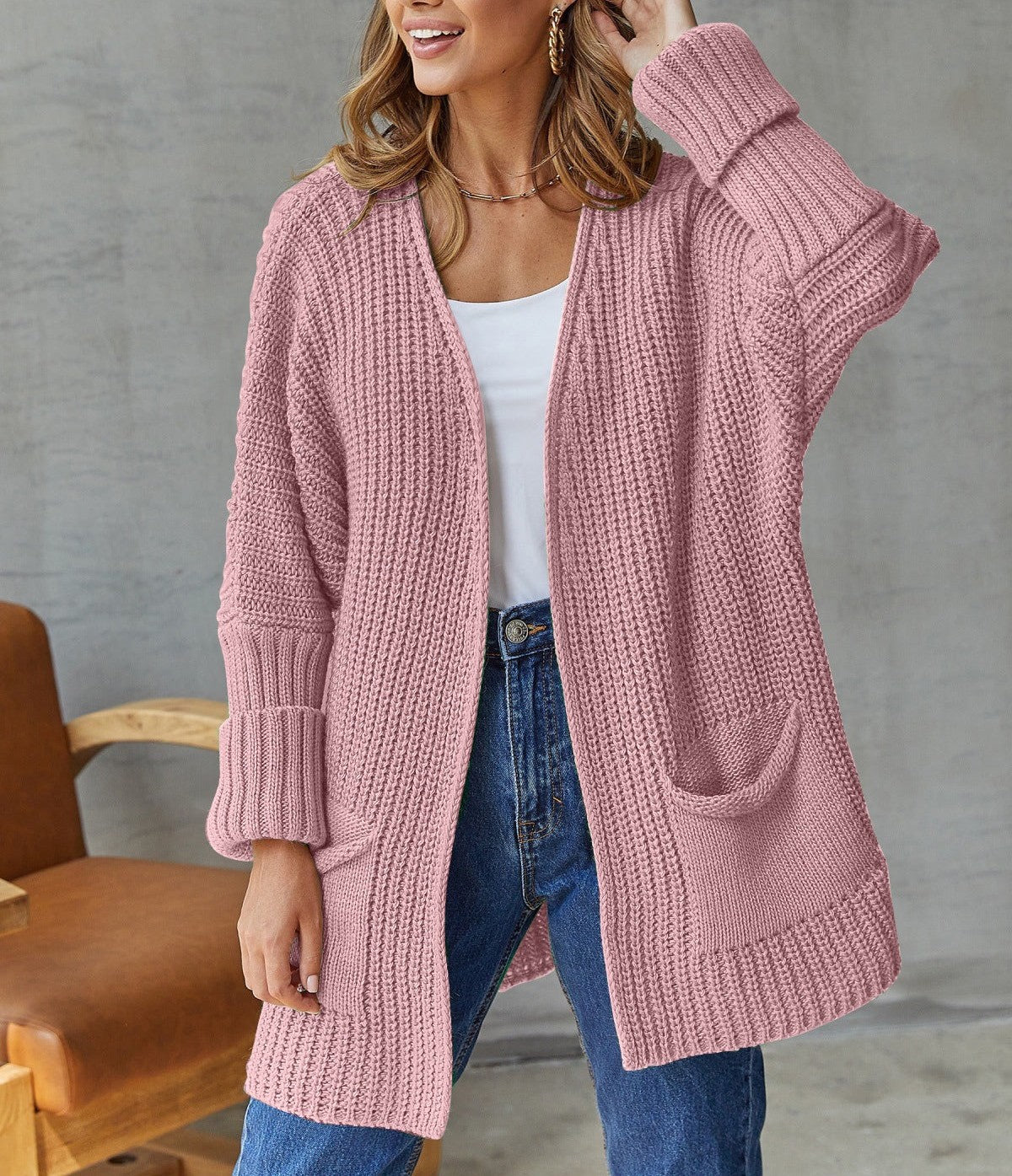 Zuri - Cardigan lavorato a maglia morbido e ampio