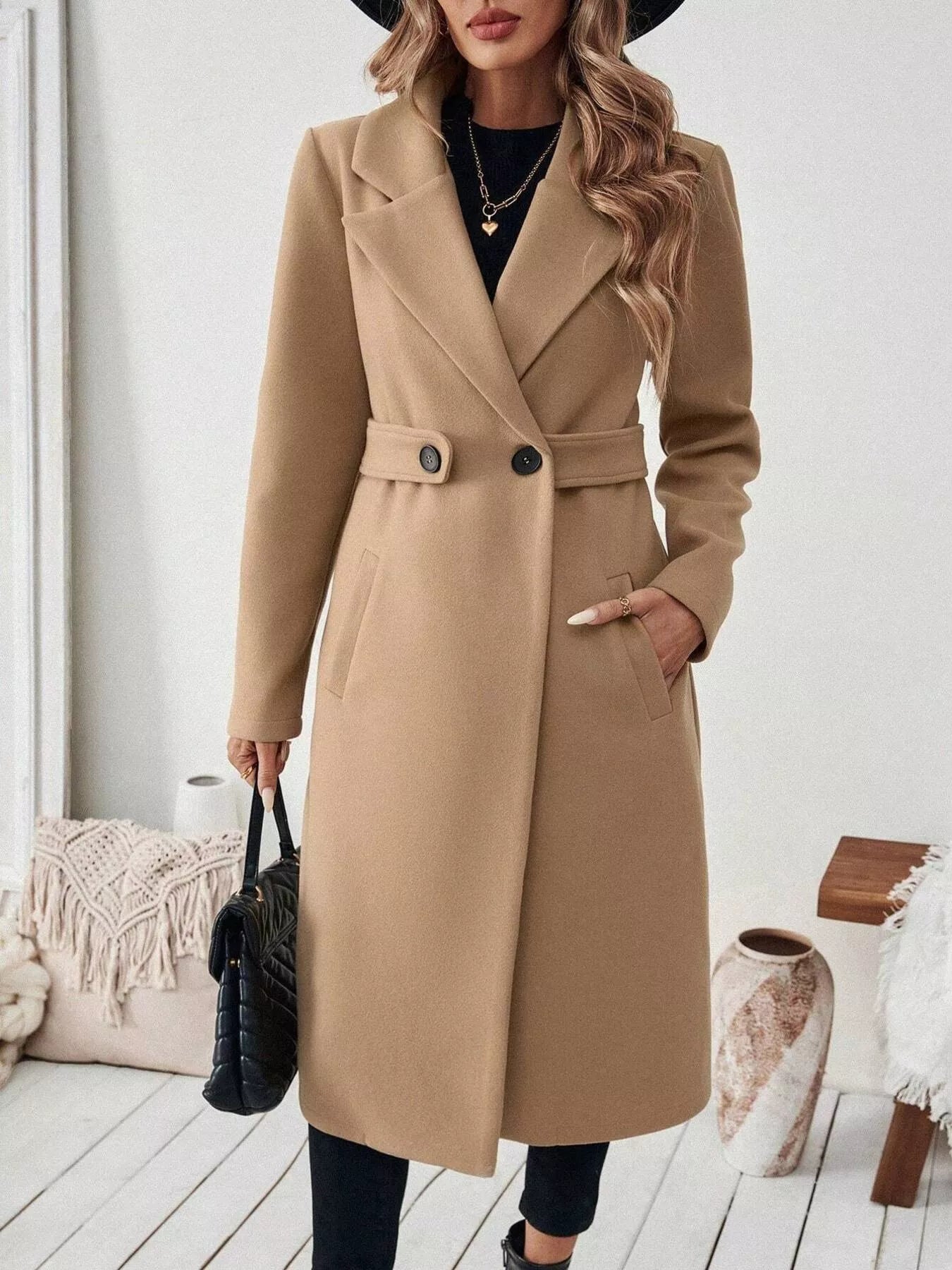 Taleah – Trench lungo elegante con un solo bottone