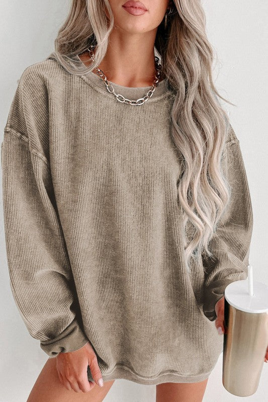 Naida - Maglione casual a coste