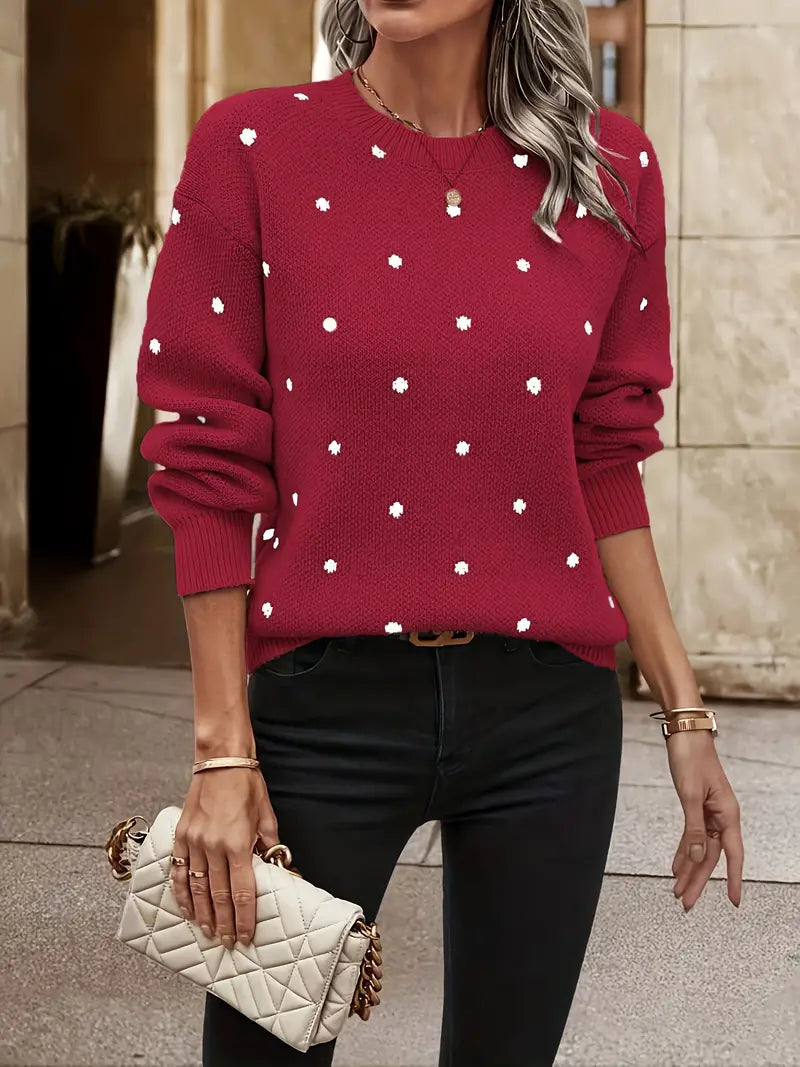 Dannah - Maglione casual ed elegante a pois