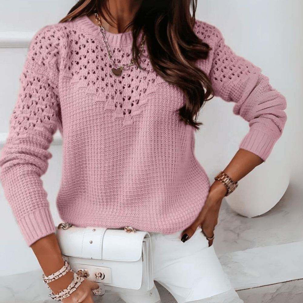Lorelai - Maglione chic lavorato a trafori
