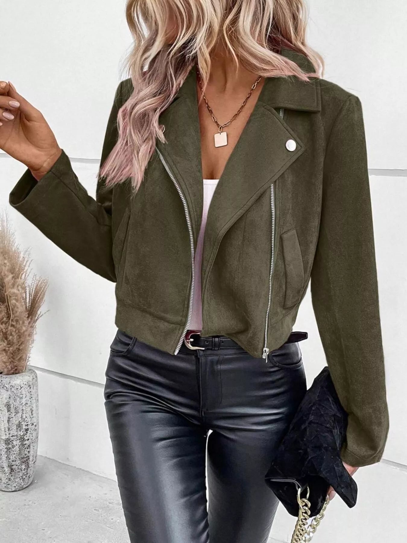 Gretta - Elegante giacca corta con zip versatile