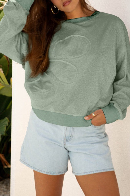 Kelly - Maglione casual elegante con patchwork floreale