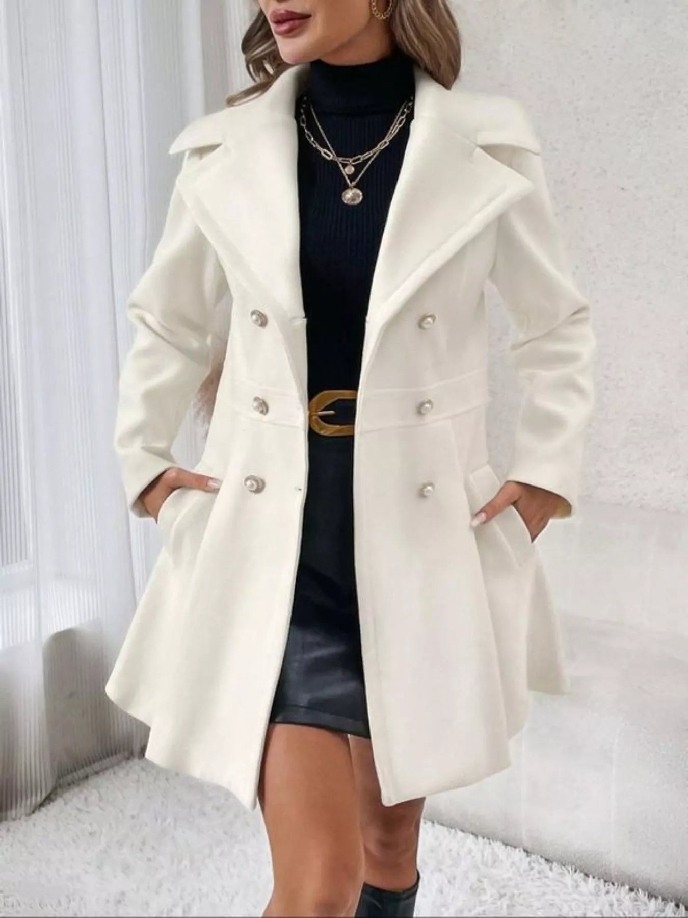 Bridgit - Maglione chic a righe con girocollo