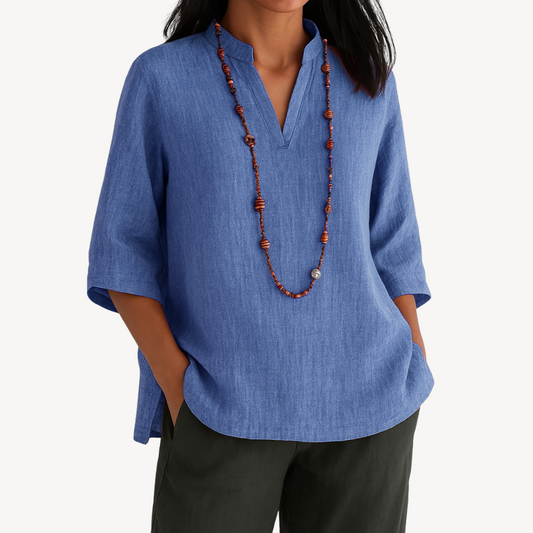 Blusa Casual in Lino da Donna