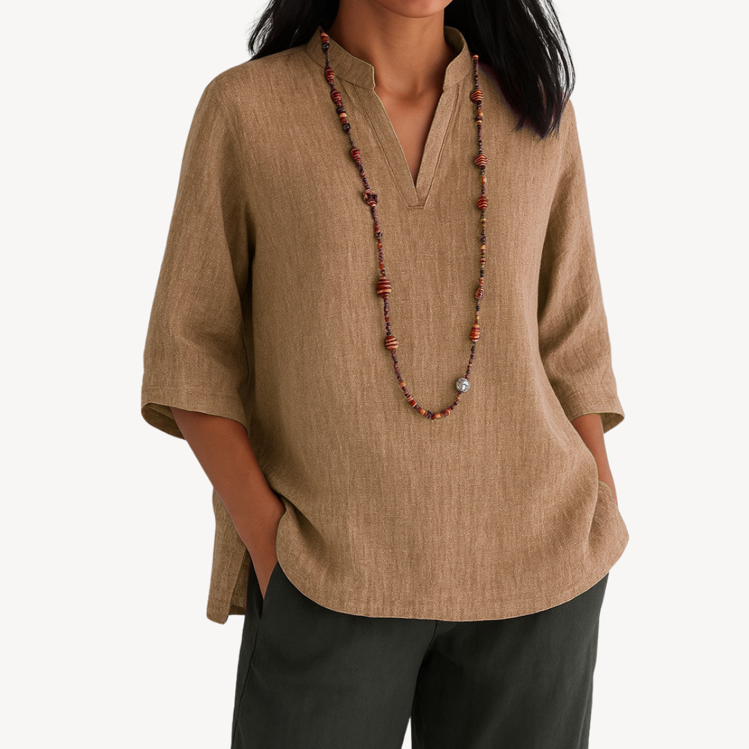 Blusa Casual in Lino da Donna