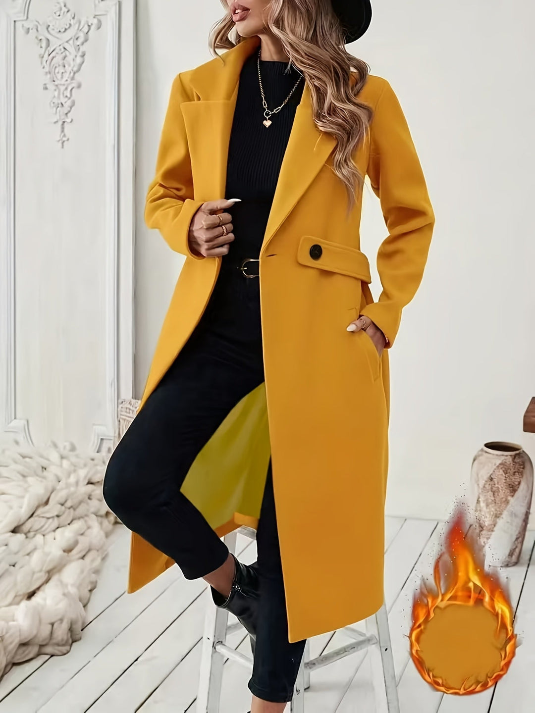Kimber - Elegante trench lungo e caldo