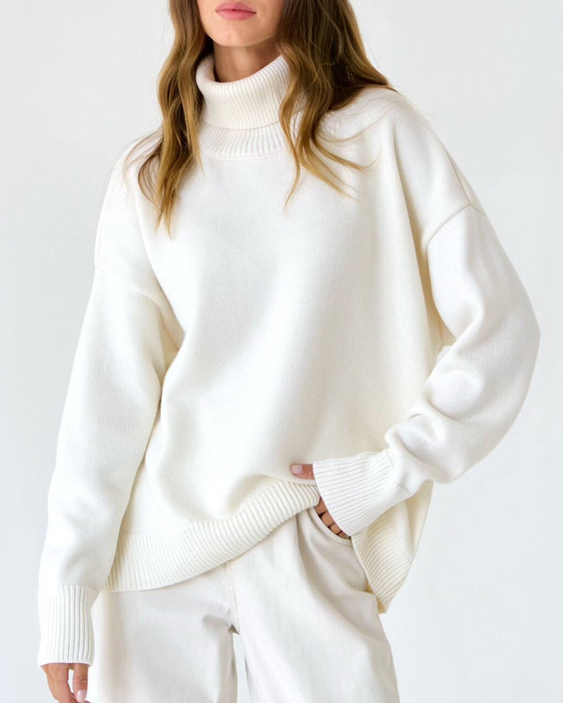 Zakiya - Maglione chic oversize a collo alto